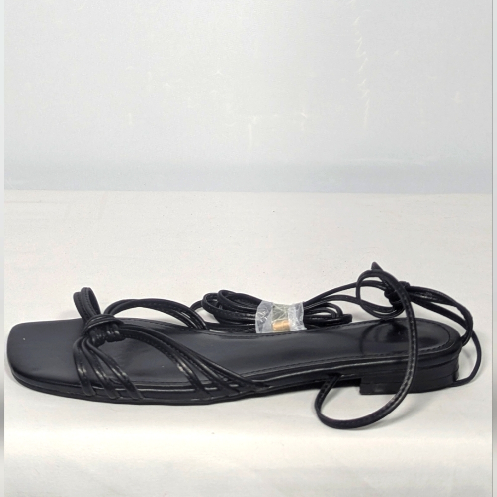 NEW PiePieBuy Womens Gladiator Sandal Sz 8.5 black